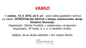 Očiščevalna akcija Očistimo Slovenijo